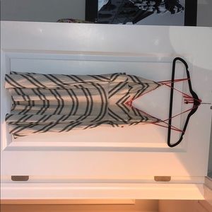 White striped mini dress